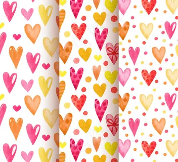爱心无缝背景