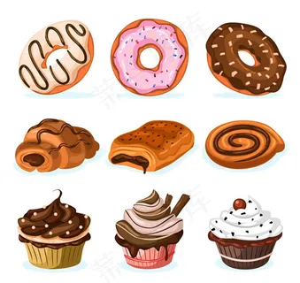 美味甜点矢量 美味甜点矢量