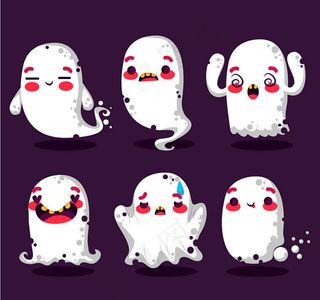 万圣节卡通幽灵