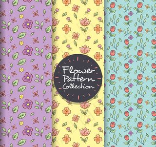 手绘碎花无缝背景