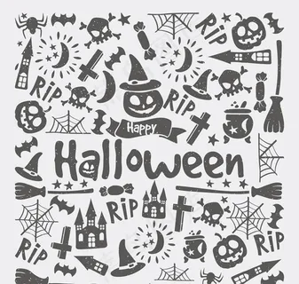 万圣节元素背景