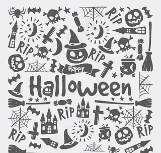 万圣节元素背景