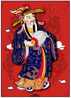 财神爷矢量 财神爷矢量