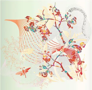 树枝插画矢量eps,ai矢量模版下载