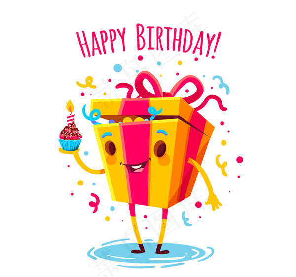 卡通表情生日礼盒