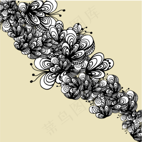 潮流线条插画eps,ai矢量模版下载