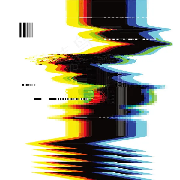 畸变抽象纹理背景eps,ai矢量模版下载