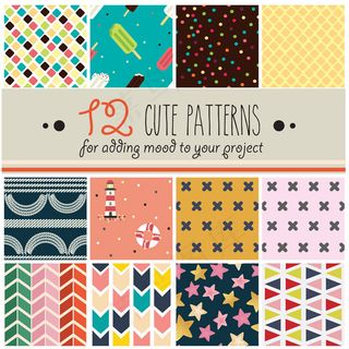 幼稚风格图案背景