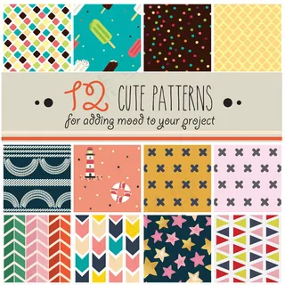 幼稚风格图案背景