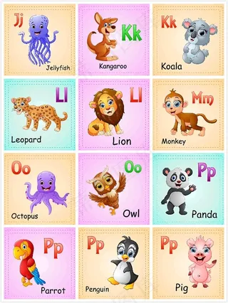 儿童英文识字卡2