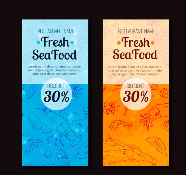 餐馆折扣bannerai矢量模版下载
