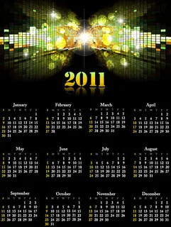 超酷2011年年历3