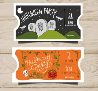 万圣节派对入场券