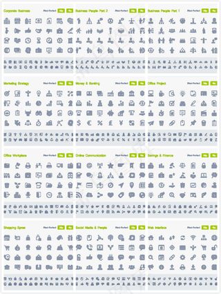 简约图标设计,免抠元素