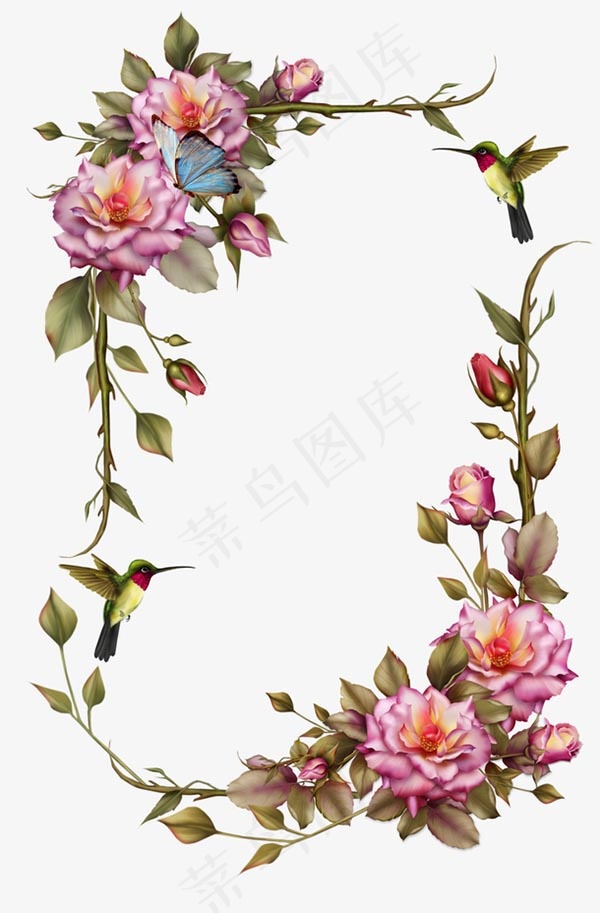 玫瑰相框