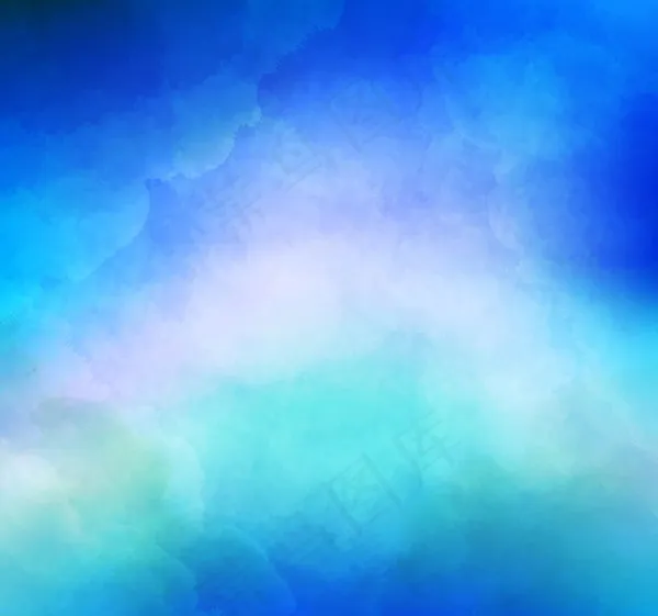 水彩天空背景ai矢量模版下载
