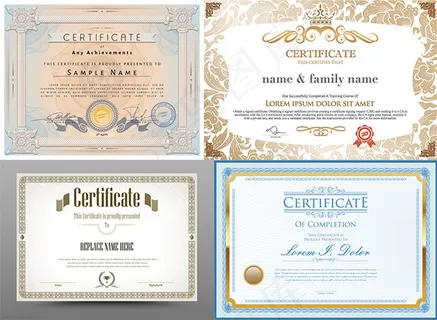 欧式证书设计矢量 欧式证书设计矢量