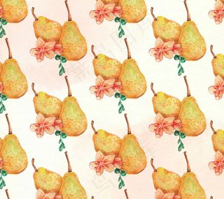 梨无缝背景