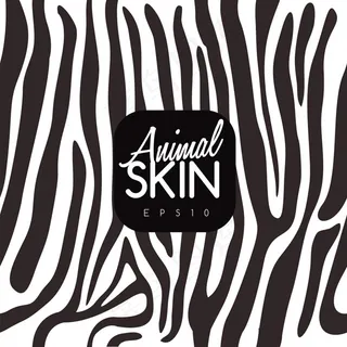 黑白斑马皮毛纹