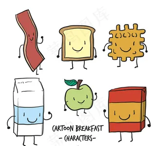 可爱早餐食物