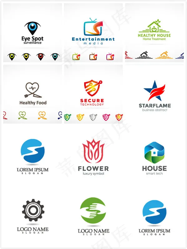 个性LOGO图标,免抠元素eps,ai矢量模版下载