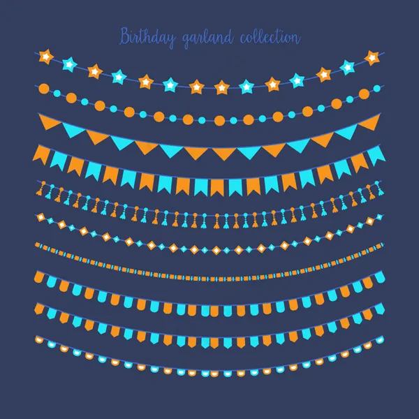 生日派对拉旗ai矢量模版下载