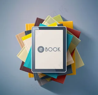 电子书海报矢量