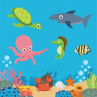 海底世界动植物