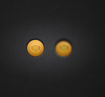 精致的下载按钮psd模版下载
