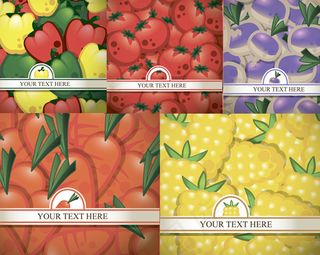 绚彩蔬菜背景,背景元素