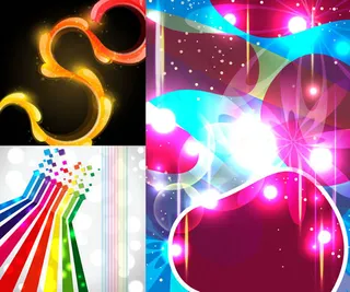 光晕炫彩背景