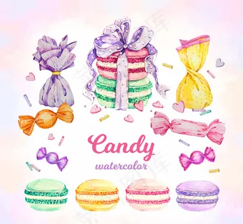 11款水彩绘甜食