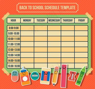 文具校园课程表