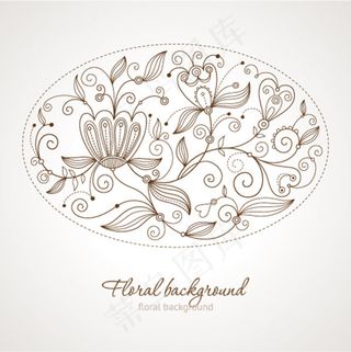 精美背景花纹05,背景元素