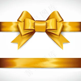 金色丝带蝴蝶结