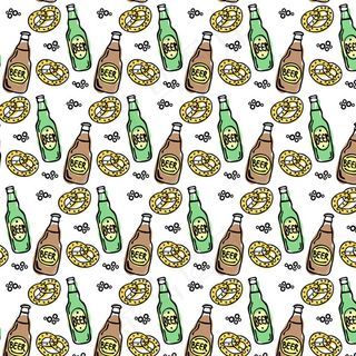 啤酒和面包背景