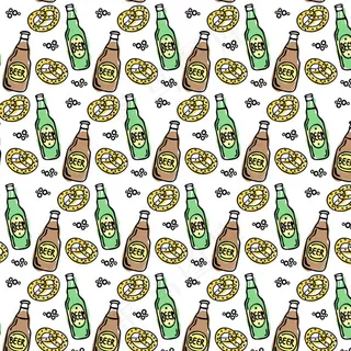 啤酒和面包背景