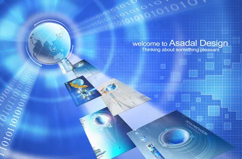 创意蓝色科技商务,背景元素 创意蓝色科技商务,背景元素