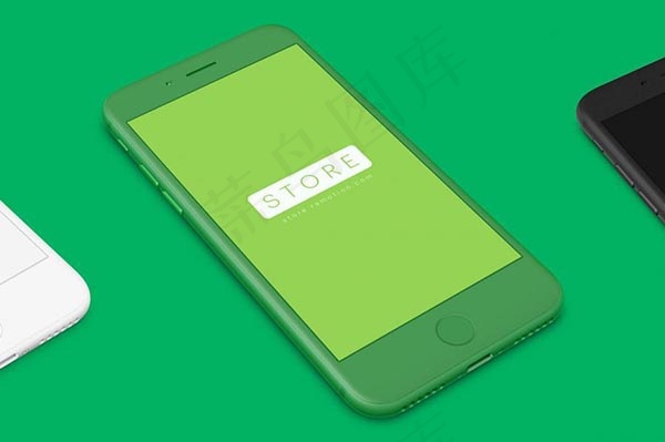 iPhone粘土样机psd模版下载