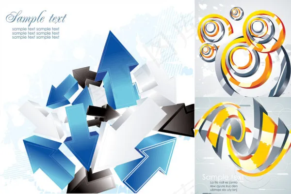 立体元素矢量eps,ai矢量模版下载