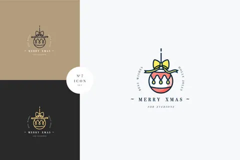 圣诞吊球图标,免抠元素