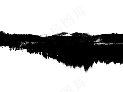 简约山水风景画