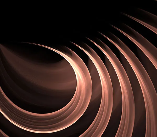 弯曲发光线条背景