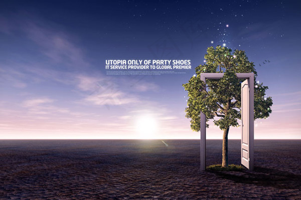 沙漠之门PSD素材