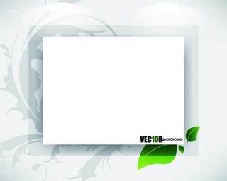 淡雅花纹空白卡片