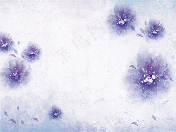 花朵花瓣图案(4000X3000(DPI:300))psd模版下载