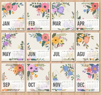 2016年花纹日历 2016年花纹日历