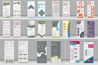 时尚易拉宝广告