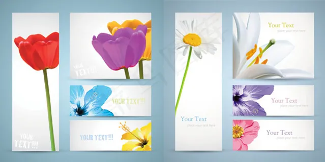 鲜花banner矢量 鲜花banner矢量