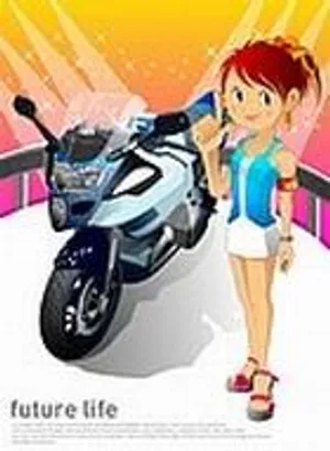 未来生活-车展女孩
